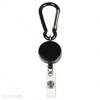 MYID ID Card Retractor Reel 23 in L Black, 36JN28