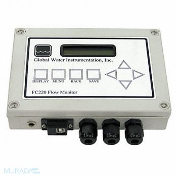 GLOBAL WATER Open Channel Flow Monitor, 36K452