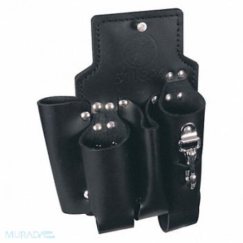 KLEIN TOOLS Black Tool Pouch Leather, 36K975
