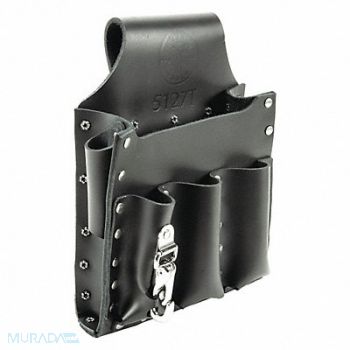 KLEIN TOOLS Black Tool Pouch Leather, 36L226