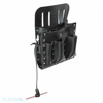 KLEIN TOOLS Black Tool Pouch Leather, 36L235