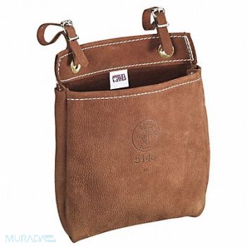 KLEIN TOOLS Brown Tool Pouch Leather, 36L253