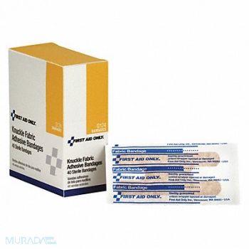 FIRST AID ONLY Knuckle Bandage Fabric 3-1/2 in L PK40, 36LF31