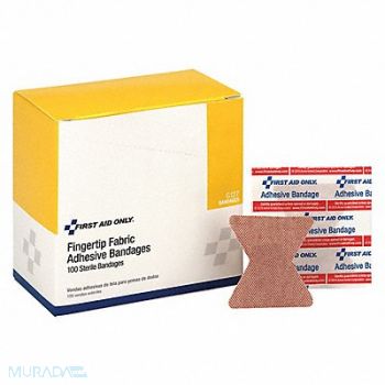 FIRST AID ONLY Fingertip Bandage Fabric 1-3/4x2In PK100, 36LF33