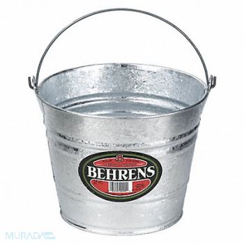 BEHRENS Bucket 3 1/2 gal Silver, 36LH96