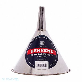 BEHRENS Funnel 3/4 qt. 6-1/4inH x 6-1/4inL, 36LJ03