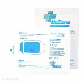 MEDSOURCE IV Dressing Clear/White 4 in L PK50, 36LN43