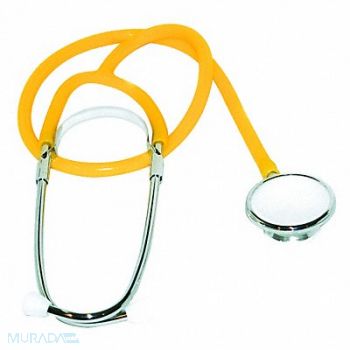 MEDSOURCE Stethoscope Single 22in L Yellow Polybag, 36LN66