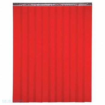 TMI Welding Strip Curtain 7 ft H 8 ft W Red, 36LT47