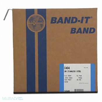 BAND-IT Band 316Ss 1/2 X 0.030 X 100 RL/100Ft, 36M543