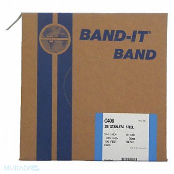 BAND-IT Band 316Ss 3/4 X 0.030 X 100 RL/100Ft, 36M545