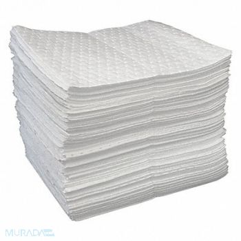 OIL-DRI Absorb Pad Oil-Based Liquids White PK200, 36MU93