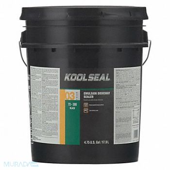 KOOL SEAL Asphalt Sealer Pail Black 5 gal, 36MV60