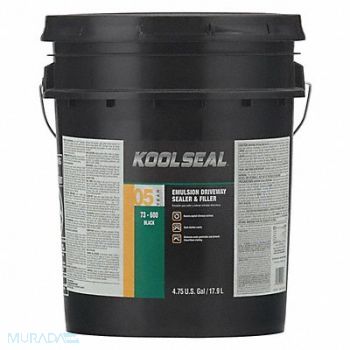 KOOL SEAL Asphalt Sealer Pail Black 5 gal, 36MV62