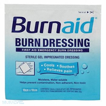 BURNAID Burn Dressing Sterile White, 36N028