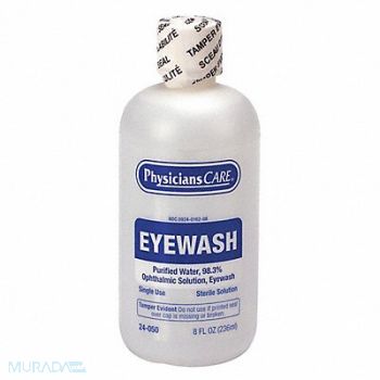 PHYSICIANSCARE Personal Eye Wash Bottle 8 oz., 36N056