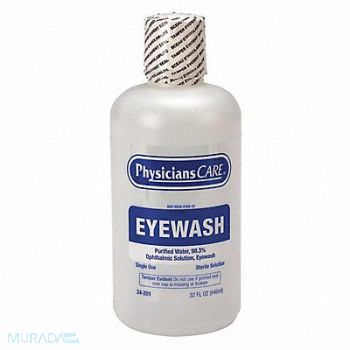 PHYSICIANSCARE Personal Eye Wash Bottle 32 oz., 36N058