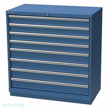 LISTA K3767 Mod Drwr Cab 41-3/4 H 8 Drwr Bright Blue, 36N105