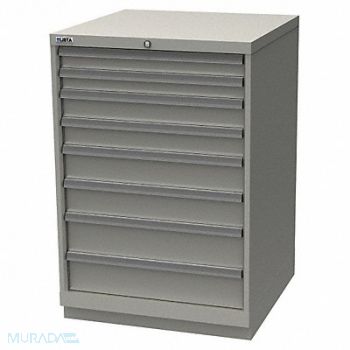 LISTA K3762 Mod Drwr Cab 41-3/4 H 8 Drwr Light Gray, 36N122