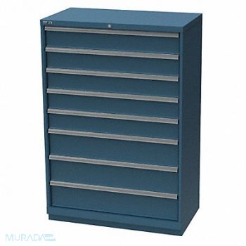 LISTA Mod Drwr Cab 59-1/2 H 8 Drwr Clssc Blue, 36N127