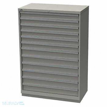 LISTA Mod Drwr Cab 59-1/2 H 12 Drwr Light Gray, 36N134