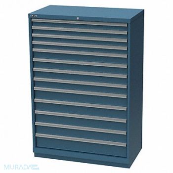 LISTA Mod Drwr Cab 59-1/2 H 13 Drwr Clssc Blue, 36N136