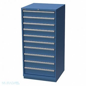 LISTA Mod Drwr Cab 59-1/2 H 10 Drwr Brght Blue, 36N138