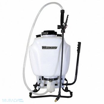 WESTWARD Backpack Sprayer 4 gal Poly 80 psi, 36N340