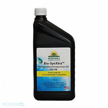 RENEWABLE LUBRICANTS Compressor Oil 1 qt Bottle, 36N461