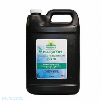 RENEWABLE LUBRICANTS Compressor Oil 1 gal Bottle 68 ISO Grade, 36N462