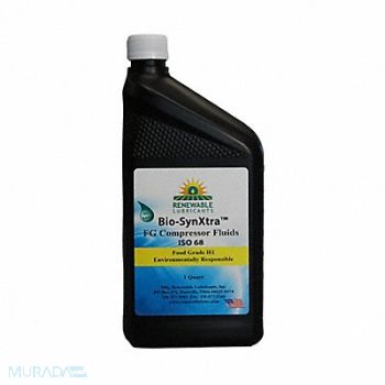 RENEWABLE LUBRICANTS Compressor Oil 1 qt Bottle, 36N463