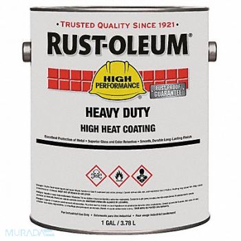 RUST-OLEUM J1516 Heat Resistant Coating Aluminum 1gal Can, 36ND76