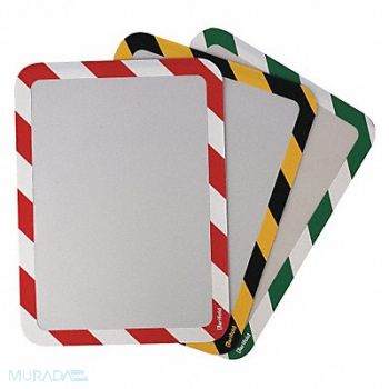 TARIFOLD Sign Holder Yellow/Black Magnetic PK2, 36NG94