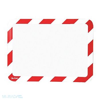 TARIFOLD Sign Holder Red/White 1/8 in H PK2, 36NG81