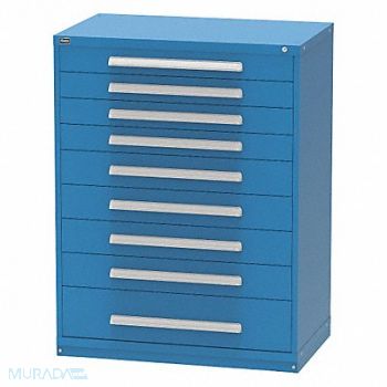 VIDMAR ModDrwrCab 59 x45 x21.5 DkBlu 9Drwr, 36NL31