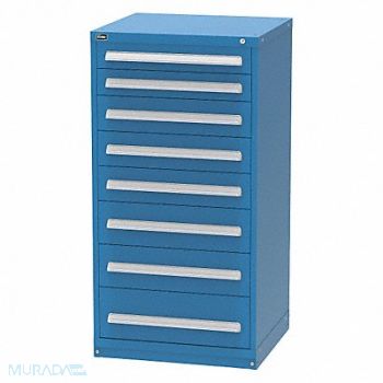 VIDMAR Mod Drawer Cab 59 H 8 Drawer Dark Blue, 36NL32