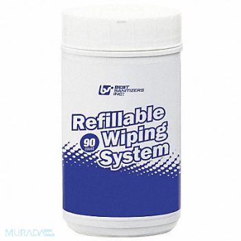 BEST SANITIZERS INC. Refill Wiping System 90 ct Canister PK6, 36P188