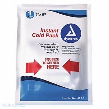 DYNAREX Instant Cold Pack White 5inL x 9inW PK24, 36PV27
