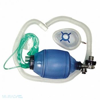 DYNAREX MPR Bag Adult Blue Corrugated Tube PK6, 36PW36