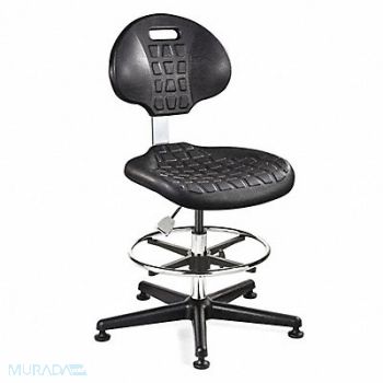 BEVCO Cleanroom Task Chair Polyurethane Black, 36R259