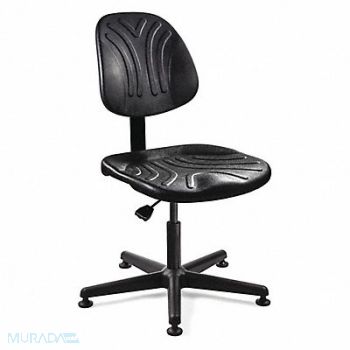 BEVCO Task Chair Poly Black 15 to 20 Seat Ht, 36R273
