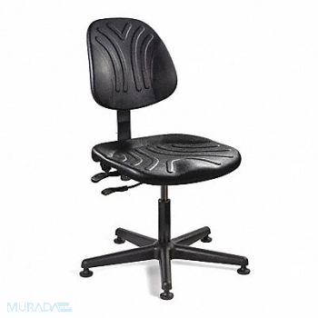 BEVCO Task Chair Poly Black 15 to 20 Seat Ht, 36R274