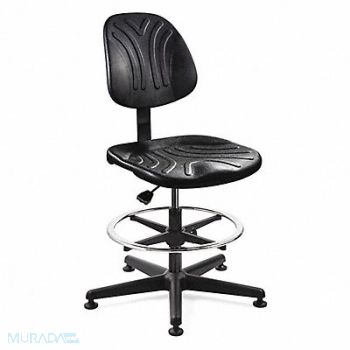 BEVCO Task Chair Poly Black 23 to 33 Seat Ht, 8AL73