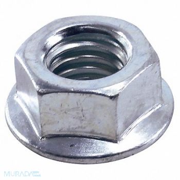 AMERICAN GARAGE DOOR SUPPLY Flanged Serrated Hex Nut Zinc PK16, 36R920