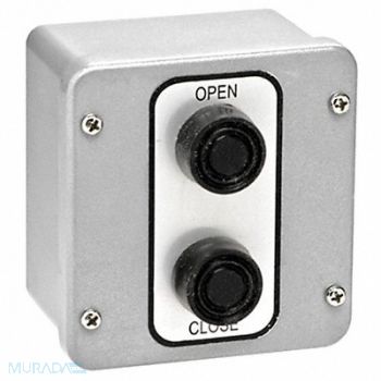 AMERICAN GARAGE DOOR SUPPLY Control Station 2 Buttons Surface Mount, 36R994
