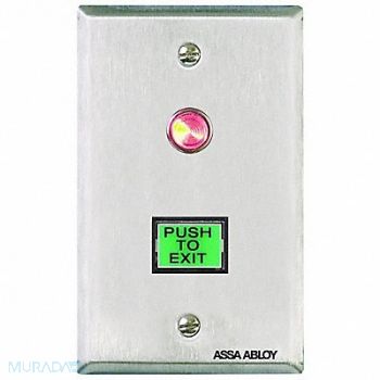 SECURITRON Push to Exit Button Wall Mounted, 5LAA6