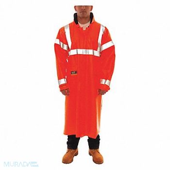 TINGLEY J2262 Arc Flash Rain Coat Cat 2 Orange XL, 36RR35