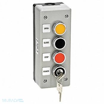 AMERICAN GARAGE DOOR SUPPLY Control Station 3 Buttons Nema 4X, 36T009