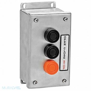 AMERICAN GARAGE DOOR SUPPLY Control Station SS 3 Buttons Nema 4X, 36T012