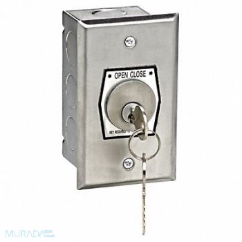 AMERICAN GARAGE DOOR SUPPLY Keyswitch SS 2 Buttons Back Box, 36T017